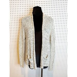 Hollister | Marled Knit Open Front Cardigan Pocketed Sweater Sz. S